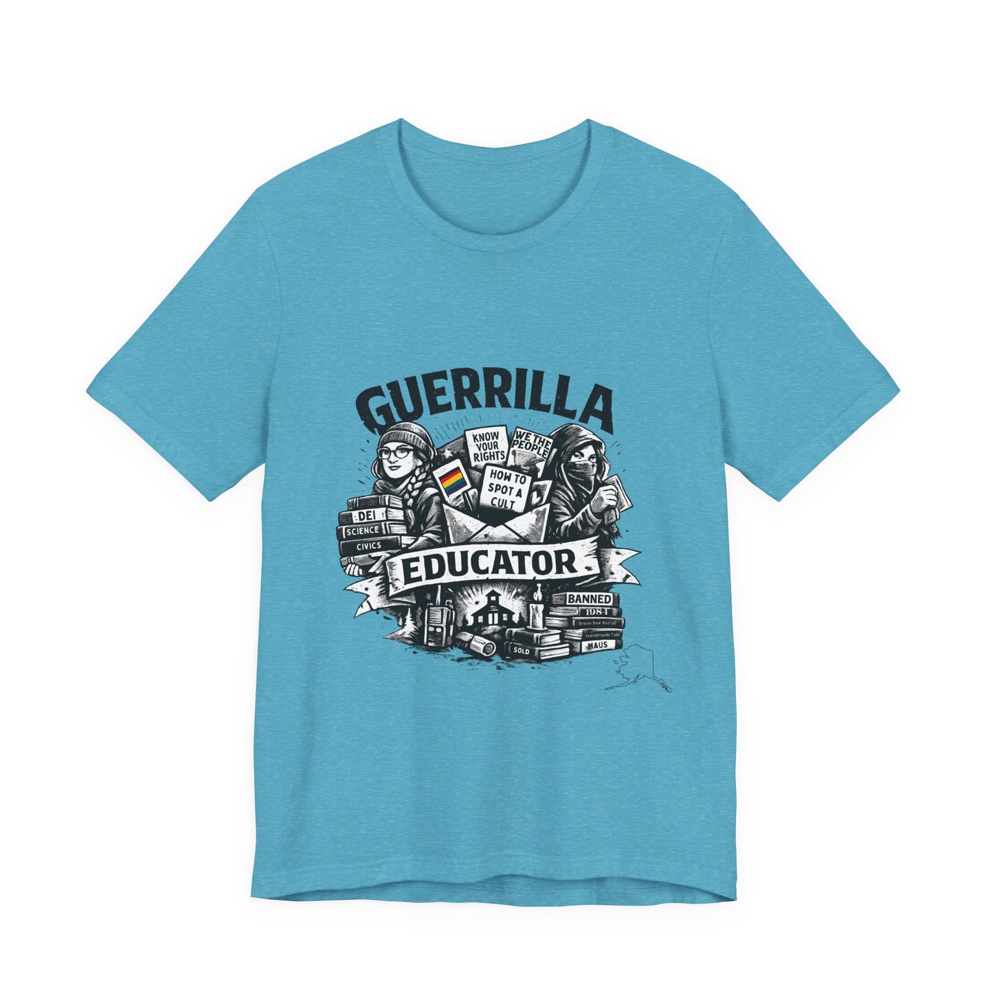 Guerrilla Educator T-Shirt — Vintage Protest Teacher Tee